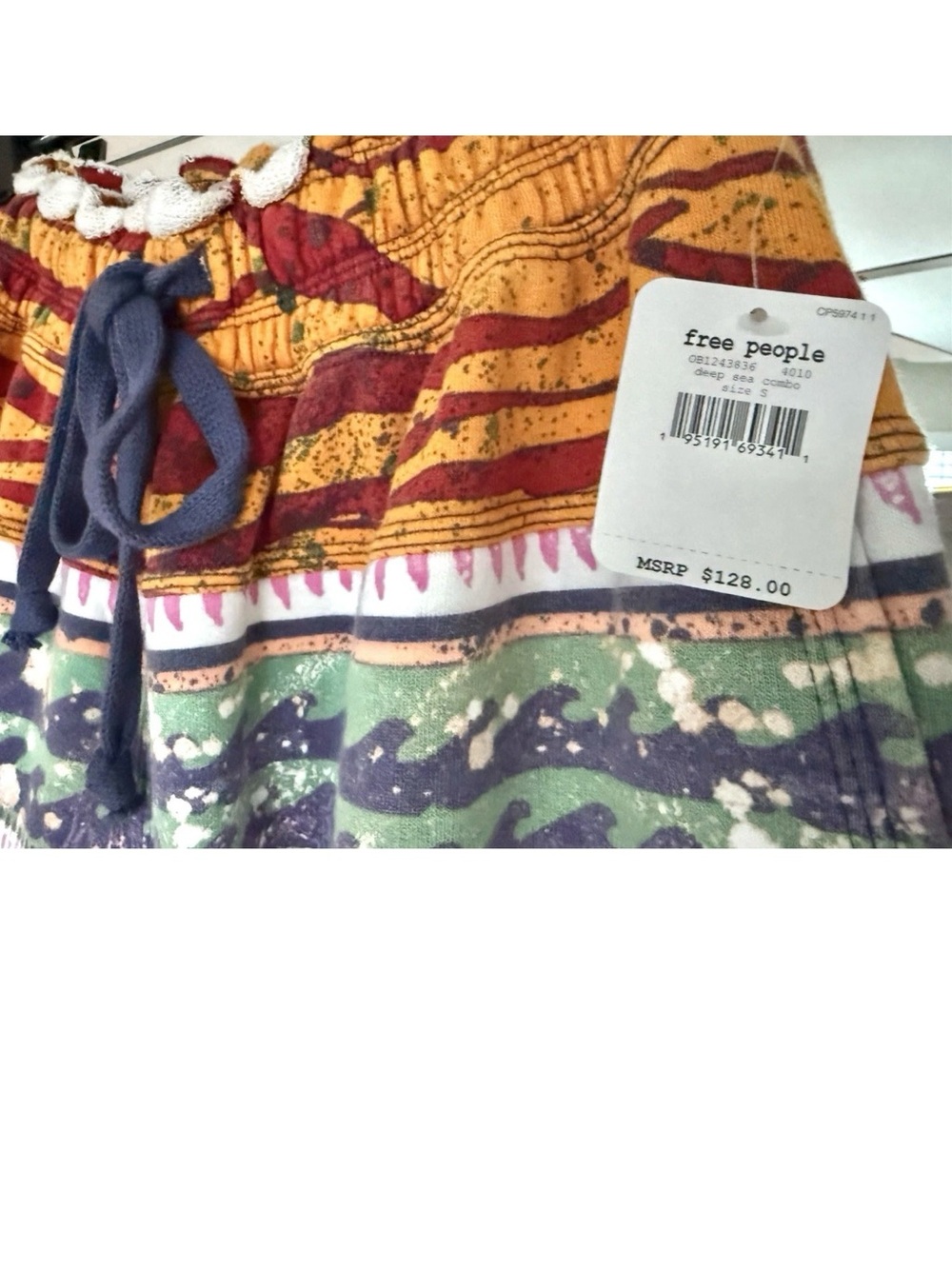Free People Harem Jogger Deep Sea Combo Small NWT - Picture 3 of 6